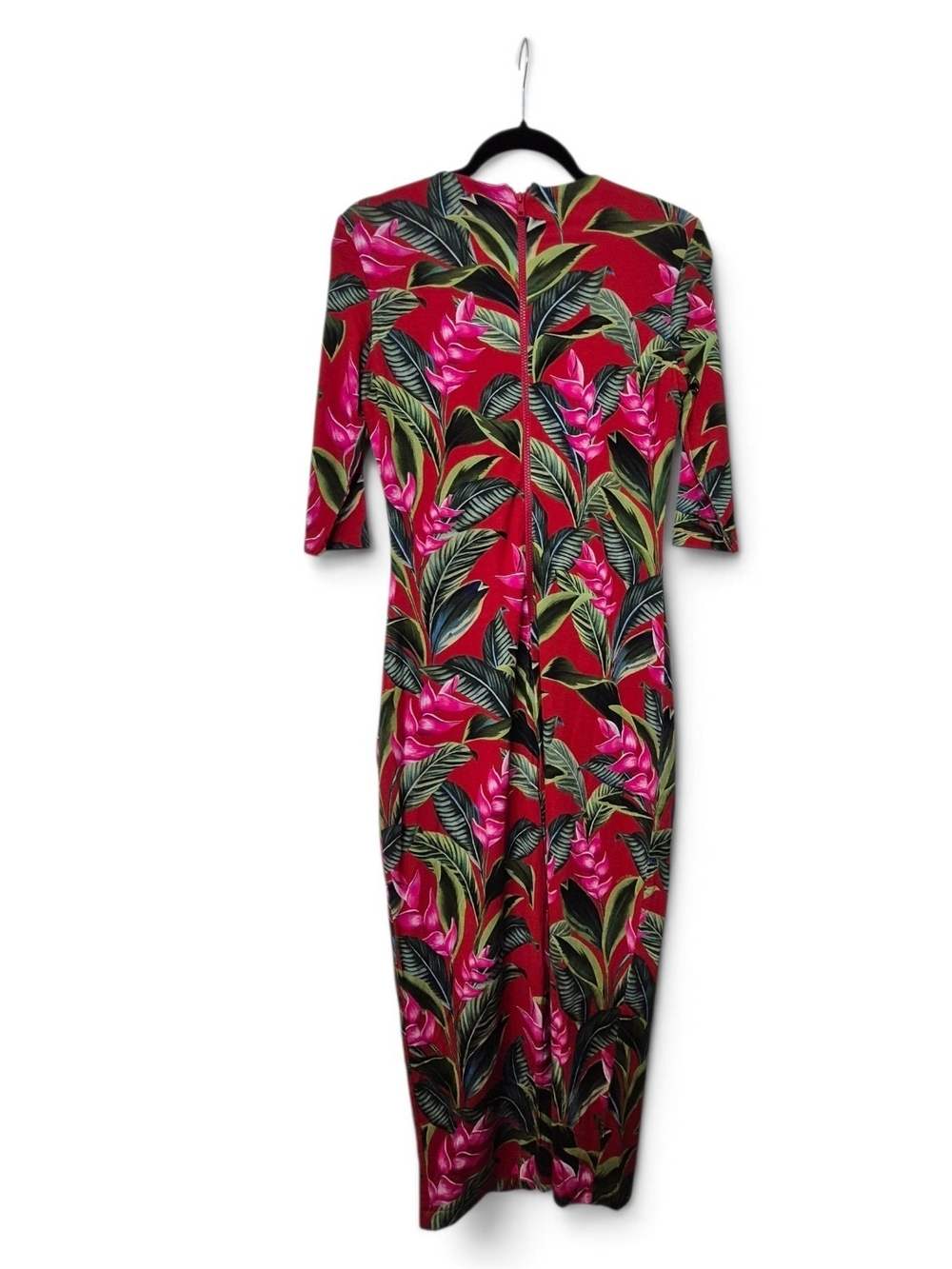 Farm Rio NWT Red Dream Garden Jersey Midi Dress Small - Picture 2 of 7